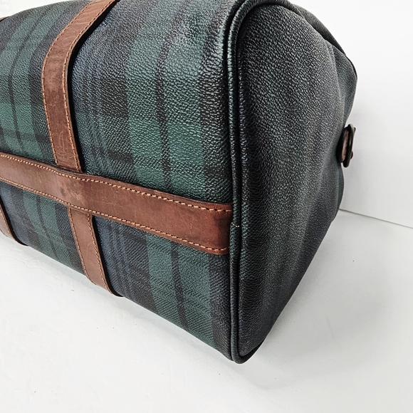 Polo Ralph Lauren Vintage Boston Top Handle Blackwatch Unisex Bag+ Strap - Picture 10 of 16
